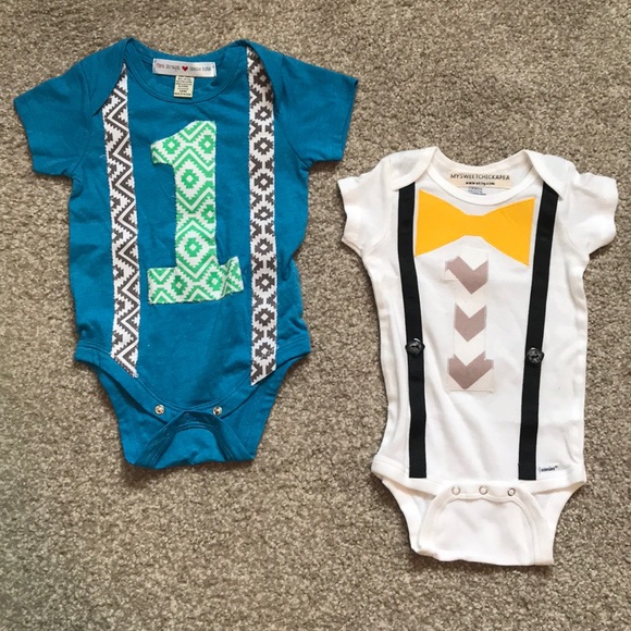 Other - ☀️3 for $10☀️ NWOT 1st Birthday Onesies